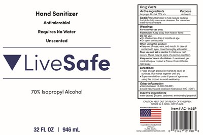 liveSafe 32oz with pump 3.jpg 946 mL - liveSafe 32oz with pump 3